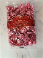 מארז קילו סוכריות לב בצבעים כסף/זהב/סגול/אדום