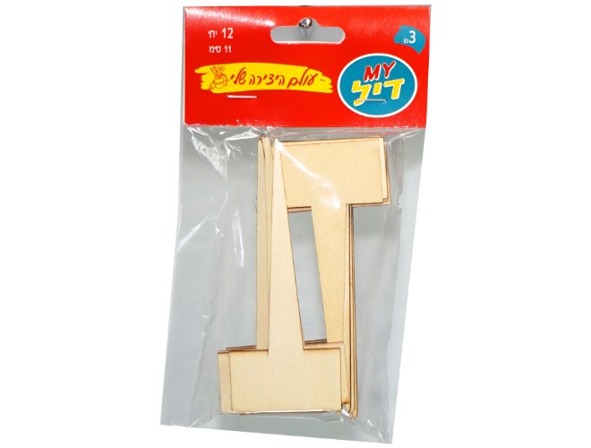 מקלות עץ 12 יח עם בועה לכ