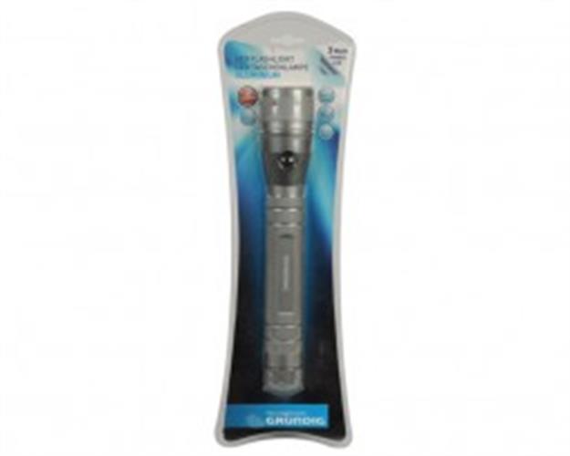 פנס יד לד אלומיניום 3 סוללות D