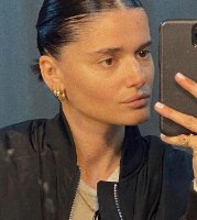 עגילי חישוק עבה זהב 14K M