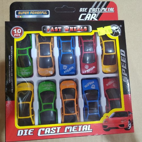 מכוניות מתכת 10 יחידות