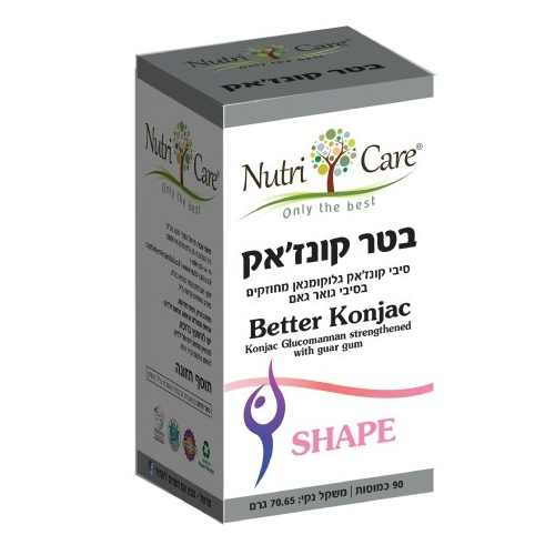 שייפ  קונז'אק, קונג'אק גלוקומנן, 60  כמוסות,  נוטרי קר