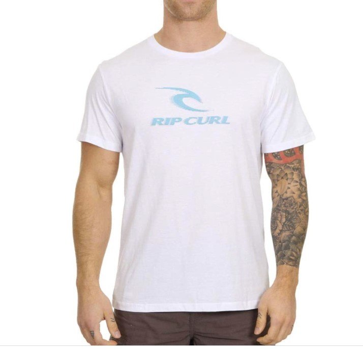 RIP CURL ICONIC SS TEE WHITE