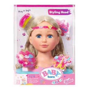 ראש בובה תסרוקת ואיפור מקצועי