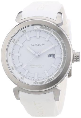 שעון יד אנלוגי גברים נשים רצועת סיליקון לבנה GANT W70352