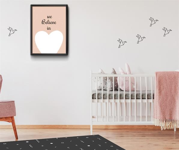 מדבקות טאץ- ציפורי אוריגמי