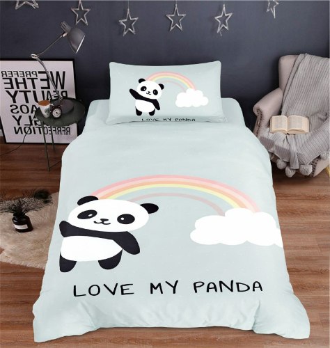 סט מצעים למיטה וחצי 120/200 פנדה  - 17755