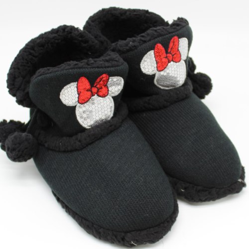 מגפונים סרוגים נשים מיני מאוס שחור