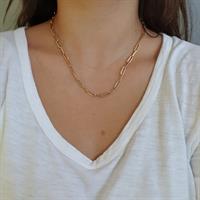 שרשרת זהב דגם אטב 50