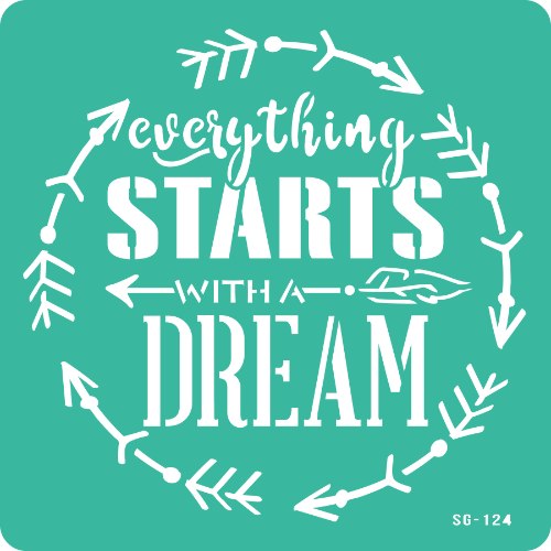 סטנסיל דביק השראה - EVERYTHING STARS