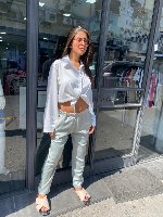 מכופתרת קרפ קשירה