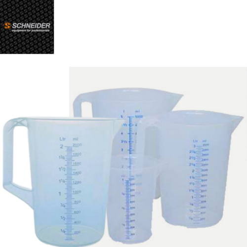 מד 3 ליטר עם סימון כחול ידית סגורה