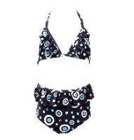 ביקיני עין כחולה שחור VIEW - מידות 2-16 שנים