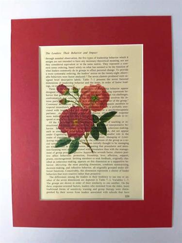 הדפס  וינטג` ורדים