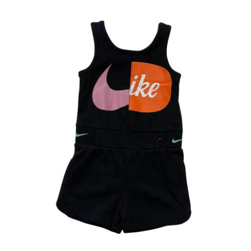 אוברול שחור NIKE לוגו כתום ורוד 2-7