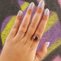 טבעת זהב דגם קליאופטרה|טבעת זהב מיוחדת עם אבן חן