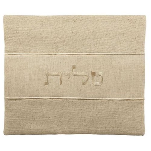 כיסוי לטלית בדים עבים פשתן  טבעי