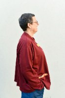 קרדיגן מדגם אלי מבד פרנץ׳ טרי בצבע בורדו