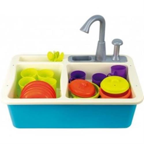 כיור עם ברז מים+ כלים