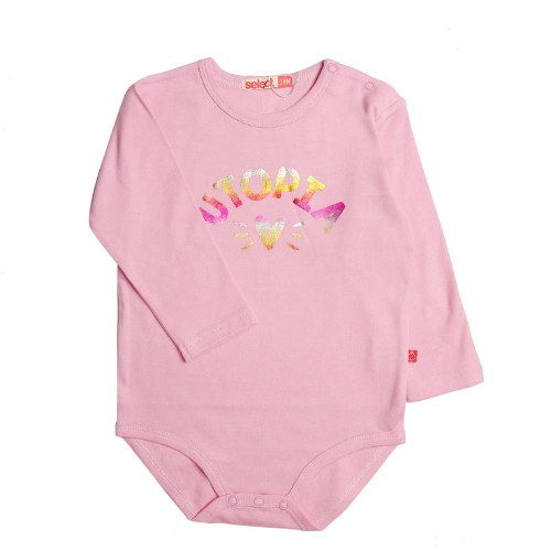 בגד גוף בייבי טריקו ורוד