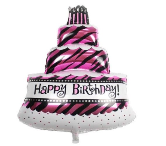 בלון עוגת יום הולדת ענק