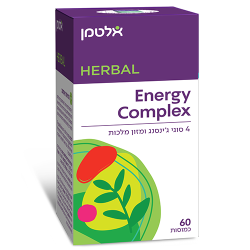 אנרג'י קומפלקס Energy Complex, קומפלקס ג'ינסנג ומזון מלכות, מכיל 60 כמוסות, אלטמן