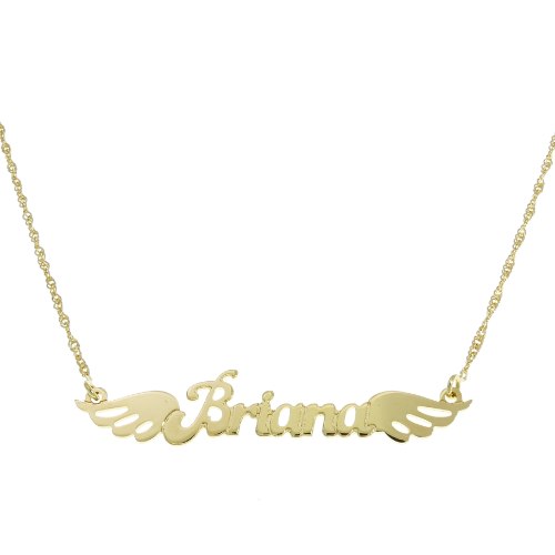 שרשרת שם עם כנפיים דגם LA265