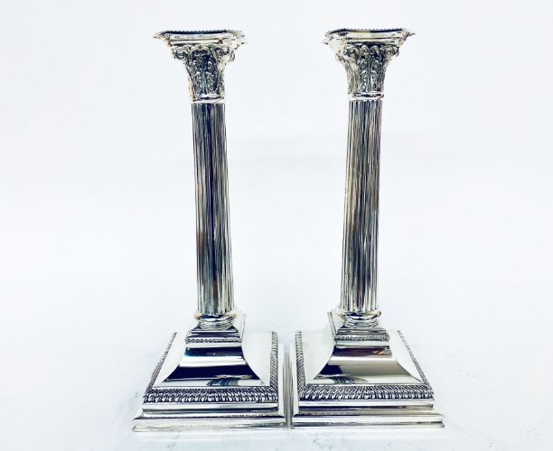 זוג פמוטי כסף טהור סטרלינג 925 האחים חדד