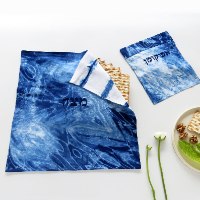 סט כיסוי למצה ולאפיקומן- בצביעת שיבורי ידנית