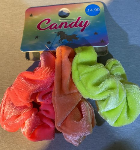 candy סט 3 גומיות סקראנצ'י ניאון