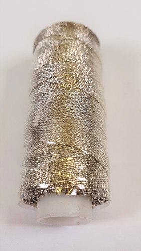 חוט לורקס לריקמה וחריזה - כסף