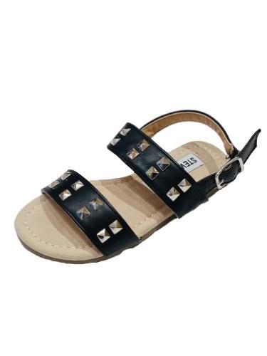 סנדל שחור ניטים QUISTOM שחור 25-36