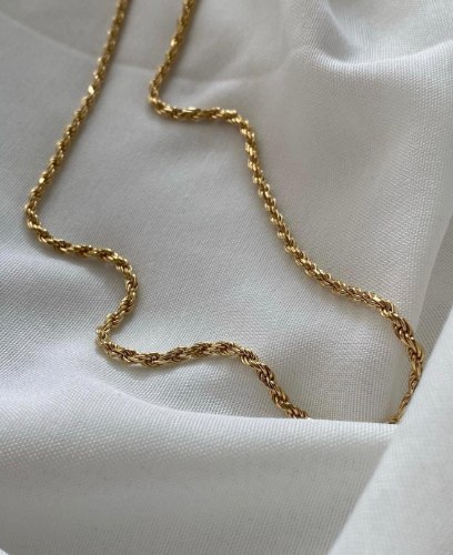 שרשרת חבל זהב 14 קראט