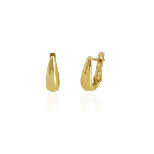 עגילי חישוק זהב 14K קטנים א סימטרים