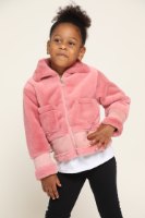 גקט בנות פליז קצר