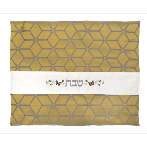 כיסוי לפלטת שבת רימונים גאומטרי זהב