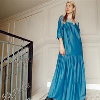 שמלת מקסי DENIM + מסכת DENIM מתנה