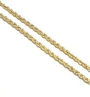 שרשרת חבל │ שרשרת זהב ארוכה │ 65 סמ אורך │ 3.3 ממ רוחב