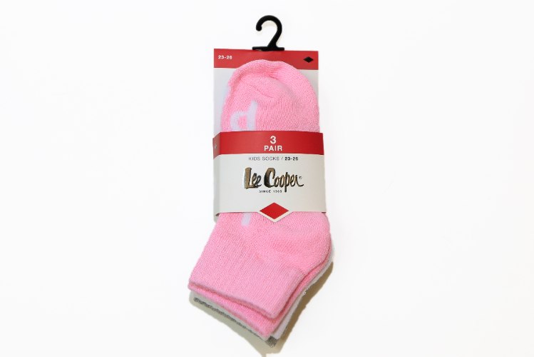 שלישיית גרבי מגבת חצי גובה בנות