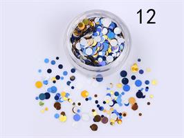 פייטים - מס' 12 - גווני לבן כחול זהב