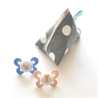 נרתיק למוצצים אפור כהה