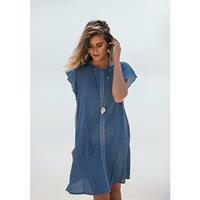 שמלת אנני ג'ינס מקומט