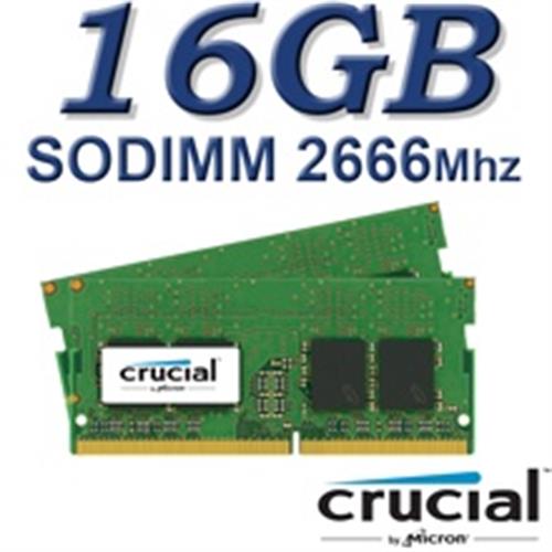 Crucial SODIMM 16GB DDR4 2666Mhz DRx8 260pin