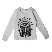 חולצת פוטר עם פרווה עין בנות