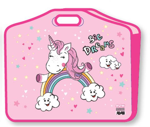 תיק ציור ‏‎PP חד קרן קשת בענן (1/8 גליון) 2020"