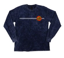 SANTA CRUZ Classic Dot LS Regular T-Shirt Mineral Navy Sm Mens