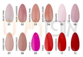 ג'ל בסיס 012 בגוונים  EXTRA STRONG RUBBER לילה מילאנו LAYLA MILANO