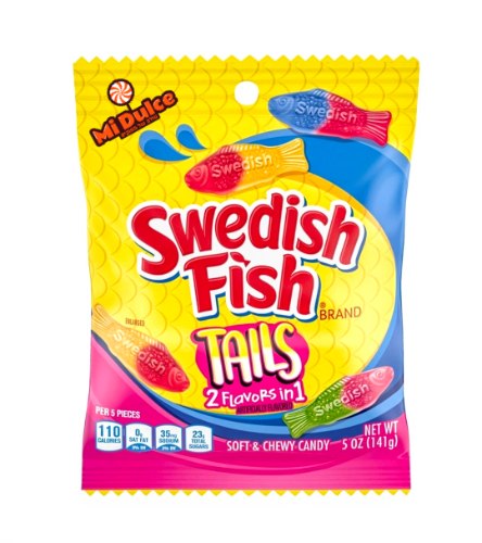 Swedish Fish Tails,שני טעמים בכל ממתק!