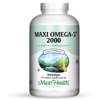 אומגה 3 , מכיל 2000 מ"ג, 200 כמוסות רכות, מקסי הלט