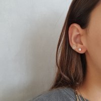 עגילי יהלומים צמודים לאוזן 0.62 קראט